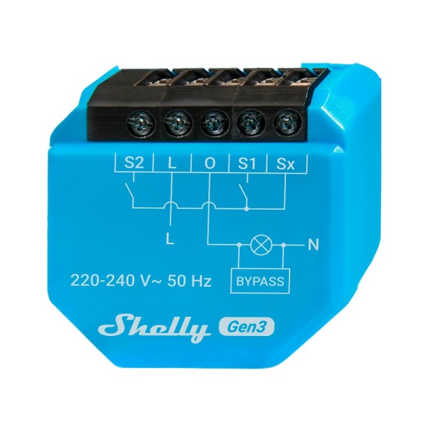 Comprar SHELLY SH-1L-GEN3 Shelly 1L Gen3 - WiFi 2.4 GHz IEEE802.11 b/g/n / Bluetooth -  Interruptor inteligente / Sin Neutro - S