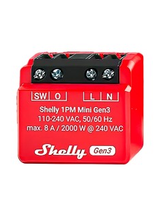 Acquista SHELLY SH-1PM-MINI-GEN3 Relè Shelly 1PM Mini Gen3 - Controller intelligente - Relè a 1 canale / Misurazione dei consumi