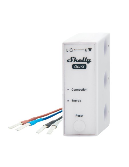 Comprar SHELLY SH-3EM-63W-GEN3 Shelly 3EM-63W Gen3 - WiFi 2.4 GHz / Bluetooth - Medidor de consumo - Soporta 220-240 V - Ideal p