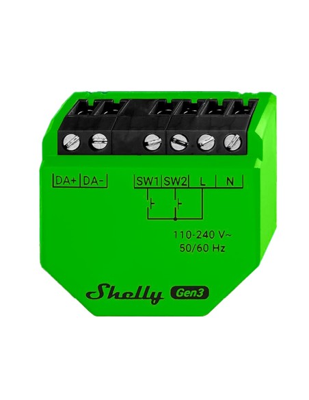 Comprar SHELLY SH-DALI-DIMMER-GEN3 Shelly DALI Dimmer Gen3 - WiFi 2.4 GHz IEEE802.11 b/g/n - Bluetooth - Regulador intensidad de