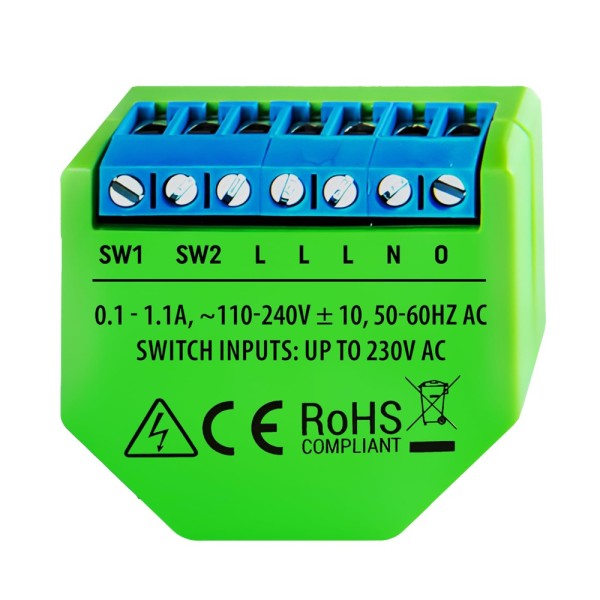 Comprar SHELLY SH-DIMMER-2 Shelly Dimmer 2 - WiFi 2.4 GHz IEEE802.11 b/g/n - Regulador intensidad de luz - Soporta 110-230 V - E