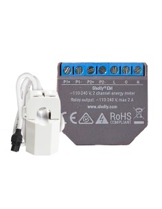 Comprar SHELLY SH-EM-120A Shelly EM + 120A - WiFi 2.4 GHz IEEE802.11 b/g/n - Medidor de consumo - Soporta 110-230 V - Ideal para