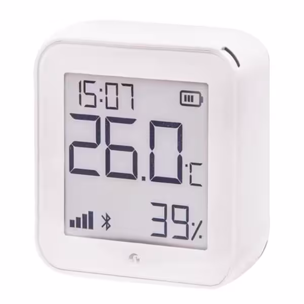 Acquista SHELLY SH-HT-GEN3-MW Shelly H&T Gen 3 Bianco Opaco - Sensore di umidità e temperatura - Display a inchiostro elettronic