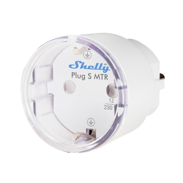 Comprar SHELLY SH-PLUG-S-MTR-GEN3-W Shelly Plug S MTR Gen3 (White) - WiFi 2.4 GHz IEEE802.11 b/g/n / Bluetooth - Medidor de cons