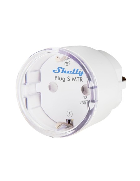 Acheter SHELLY SH-PLUG-S-MTR-GEN3-W Shelly Plug S MTR Gen3 (Blanc) - Prise intelligente / LED multicolore - Protection contr