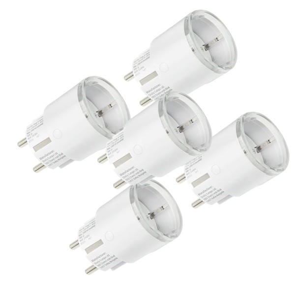 Acquista SHELLY SH-PLUG-S-MTR-GEN3-W-5PC Shelly Plug S MTR Gen3 (Bianco) - Presa intelligente / Luce LED multicolore - Protezion