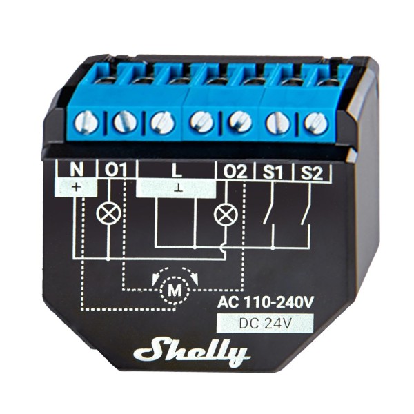 Comprar SHELLY SH-PLUS-2PM Shelly Plus 2PM - WiFi 2.4 GHz IEEE802.11 b/g/n / Bluetooth -  Interruptor inteligente / Persiana enr