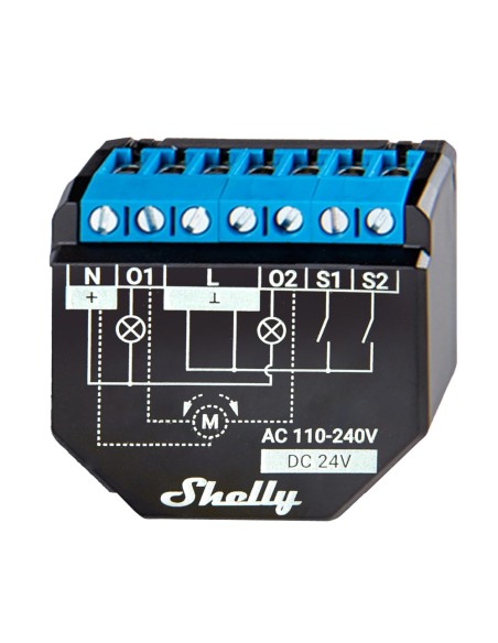 Comprar SHELLY SH-PLUS-2PM Shelly Plus 2PM - WiFi 2.4 GHz IEEE802.11 b/g/n / Bluetooth -  Interruptor inteligente  - Soporta 110