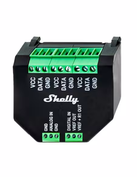 Kaufen Sie SHELLY SH-PLUS-ADDON Shelly Plus AddOn – Anschluss von bis zu 5 DS18B20-Temperatursensoren – Unterstützt Feuchtigkeit