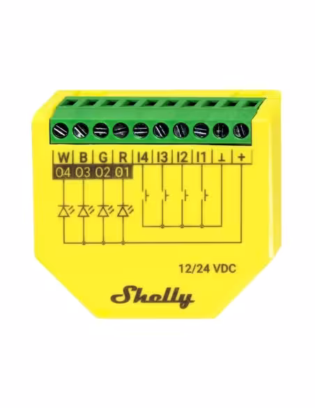 Acheter SHELLY SH-PLUS-RGBW-PM Shelly Plus RGBW PM - Contrôle de bandes LED RGBW - Prend en charge RGBW / 4 canaux de blanc indé