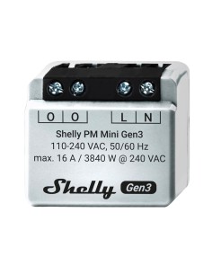 Comprar SHELLY SH-PM-MINI-GEN3 Shelly PM Mini Gen3 - WiFi 2.4 GHz IEEE802.11 b/g/n / Bluetooth -  Interruptor inteligente  - Sop