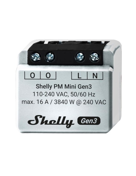 Acquista SHELLY SH-PM-MINI-GEN3 Shelly PM Mini Gen3 - Misurazione precisa della potenza in formato mini - Monitoraggio dei consu