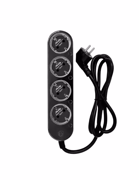 Comprar SHELLY SH-POWER-STRIP-4-GEN4-B Shelly Power Strip 4 Gen4 Black - Regleta inteligente con 4 tomas independientes - Protec