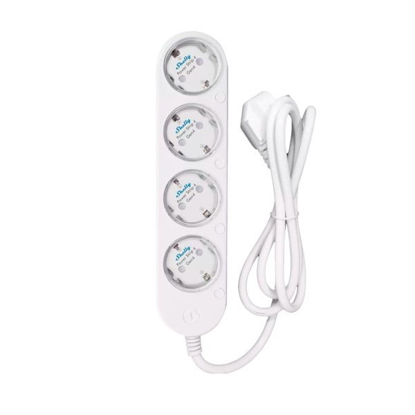 Acheter SHELLY SH-POWER-STRIP-4-GEN4-W Shelly Power Strip 4 Gen4 (Blanc) - Multiprise intelligente avec 4 prises indépendantes -