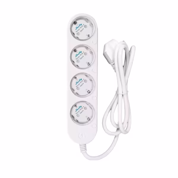Comprar SHELLY SH-POWER-STRIP-4-GEN4-W Shelly Power Strip 4 Gen4 (White) - Regleta inteligente con 4 tomas independientes - Prot