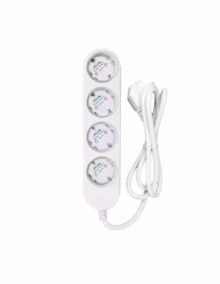 Comprar SHELLY SH-POWER-STRIP-4-GEN4-W Shelly Power Strip 4 Gen4 (White) - Regleta inteligente con 4 tomas independientes - Prot