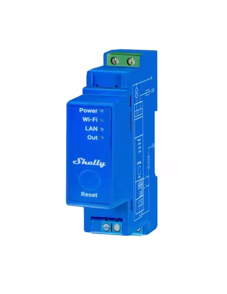 Comprar SHELLY SH-PRO-1 Relé Shelly Pro 1 - Controlador Inteligente Carril DIN - Relé de 1 canal Independiente / Contacto Seco -