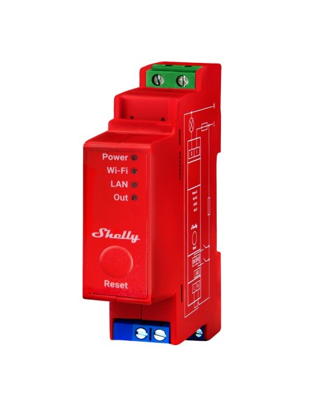 Kaufen SHELLY SH-PRO-1PM Shelly Pro 1PM Relais – Intelligenter DIN-Schienen-Controller – 1-Kanal-Relais / Verbrauchsmessung – Wi