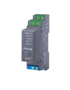 Acheter SHELLY SH-PRO-2 Relais Shelly Pro 2 - Contrôleur intelligent sur rail DIN - Relais à 2 canaux indépendants / Contact sec