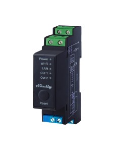 Comprar SHELLY SH-PRO-2PM Shelly Pro 2PM - WiFi 2.4 GHz IEEE802.11 b/g/n / Bluetooth -  Interruptor inteligente carril DIN - Sop