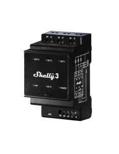 Comprar SHELLY SH-PRO-3 Shelly Pro 3 - WiFi 2.4 GHz IEEE802.11 b/g/n / Bluetooth -  Interruptor inteligente carril DIN - Soporta