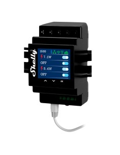 Acheter SHELLY SH-PRO-4PM Relais Shelly Pro 4PM - Écran LCD couleur 1,8" - Contrôle de 4 canaux indépendants pour rail DIN