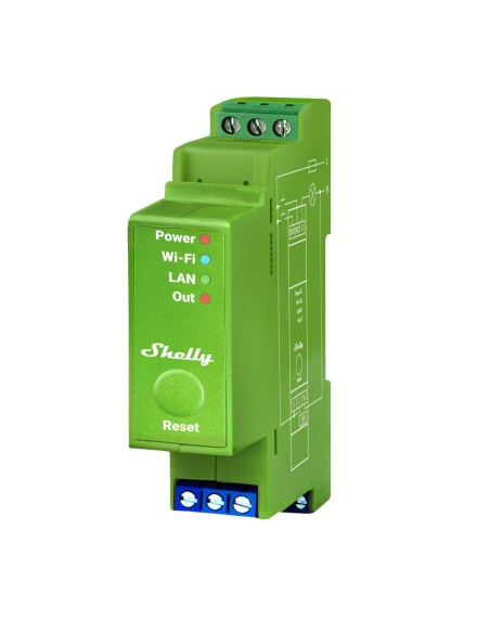 Comprar SHELLY SH-PRO-DIMMER-1PM Shelly Pro Dimmer 1PM - WiFi 2.4 GHz IEEE802.11 b/g/n / Bluetooth - Atenuador inteligente carri