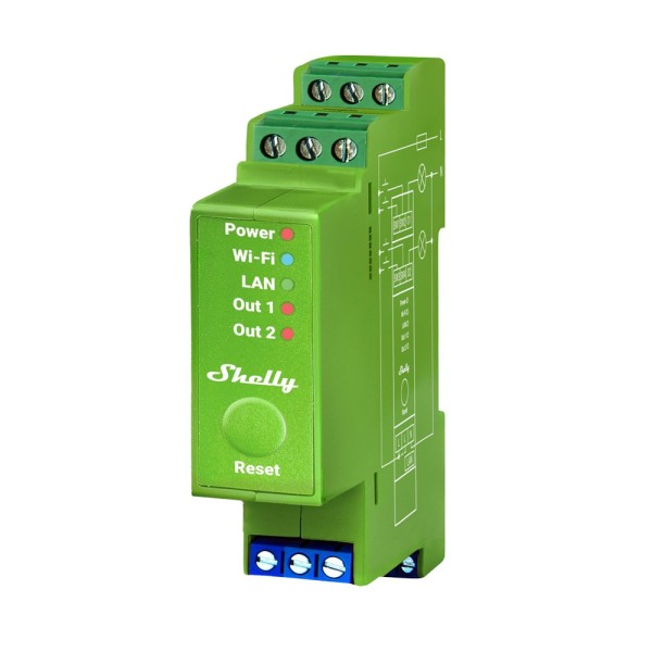 Kaufen SHELLY SH-PRO-DIMMER-2PM Shelly Pro Dimmer 2PM – Dimmung / DIN-Schiene – 2 Kanäle (dimmbar) / 2× 200 W max.