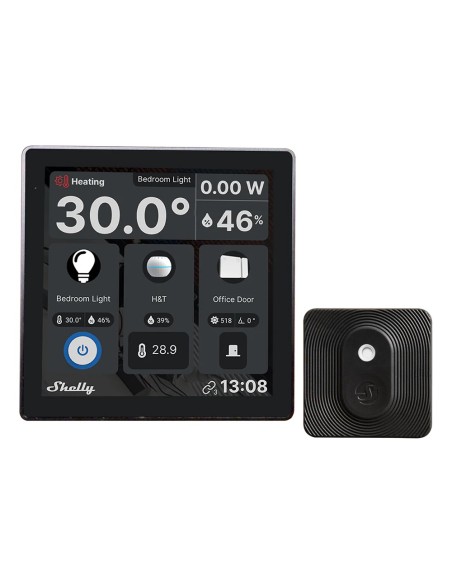 Acquista SHELLY SH-WALL-DISPLAY-B-BLUHT-B Shelly Wall Display Nero + BLU H&T Nero - Schermo touchscreen capacitivo da 4" a