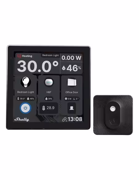 Kaufen SHELLY SH-WALL-DISPLAY-B-BLUHT-B Shelly Wall Display Schwarz + BLU H&T Schwarz – kapazitives 4"-Touchdisplay a