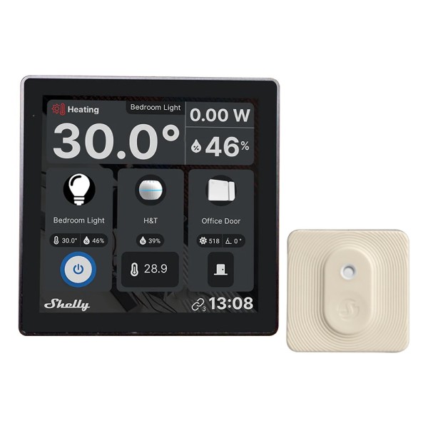 Comprar SHELLY SH-WALL-DISPLAY-W-BLUHT-IVORY Shelly Wall Display Blanco + BLU H&amp;T Ivory - WiFi 2.4 GHz / Bluetooth - Sensor 