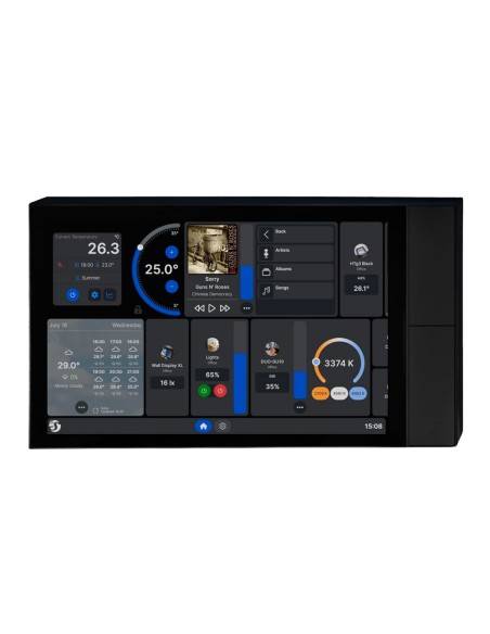 Comprar SHELLY SH-WALL-DISPLAY-XL-B Shelly Wall Display XL Black - Wi-Fi 6 Dual Band / Bluetooth 5.4 - Sensor de Iluminacion - 4