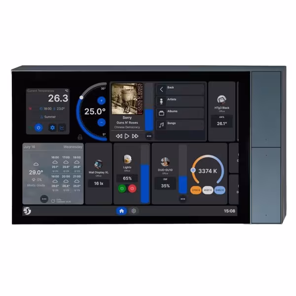 Comprar SHELLY SH-WALL-DISPLAY-XL-SL Shelly Wall Display XL Silver - Wi-Fi 6 Dual Band / Bluetooth 5.4 - Sensor de Iluminacion -