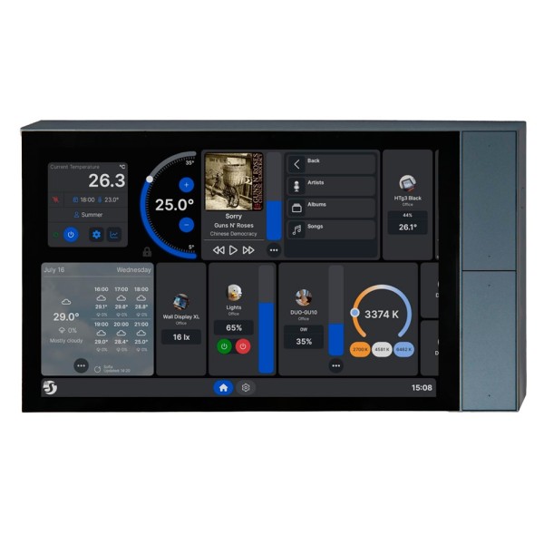 Comprar SHELLY SH-WALL-DISPLAY-XL-SL Shelly Wall Display XL Silver - Wi-Fi 6 Dual Band / Bluetooth 5.4 - Sensor de Iluminacion -