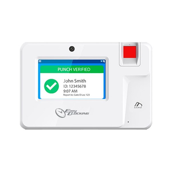 Sekurid SK-T200 Poe Presença Controle - Pegada, Em e Pin Card - 1.000 usuários | 1.000.000 Registros - 4.3 "TFT Tati