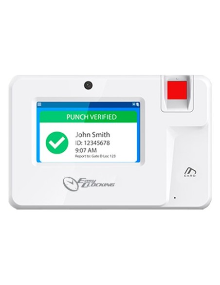Comprar EASYCLOCKING SK-T200 Control de presencia PoE - Huella, tarjeta EM y PIN - 1.000 usuarios | 1.000.000 registros - 4.3&qu