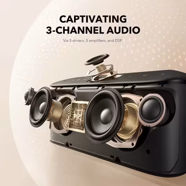 Kaufen ANKER - SOUNDCORE SNC-MOTION-X600-B Tragbarer Lautsprecher Soundcore by Anker - 5 Membranen und 3 Verstärker - 5-Kanal-So