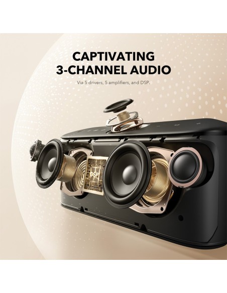 Comprar SOUNDCORE SNC-MOTION-X600-B Altavoz portátil Soundcore by Anker - 5 diafragmas y 3 amplificadores  - Sonido de 50W - 12 