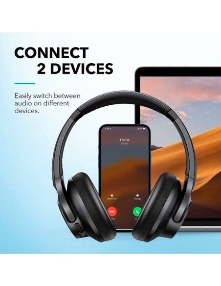 Comprar ANKER - SOUNDCORE SNC-Q20I-BL Auriculares Inalámbricos Soundcore by Anker - 60 horas de reproducción - Hasta 90% Reducci