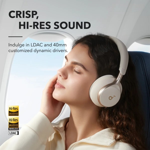 Acheter ANKER - SOUNDCORE SNC-SPACE-ONE-W Casque sans fil Soundcore by Anker - 55 heures de lecture - Jusqu’à 98 % Red
