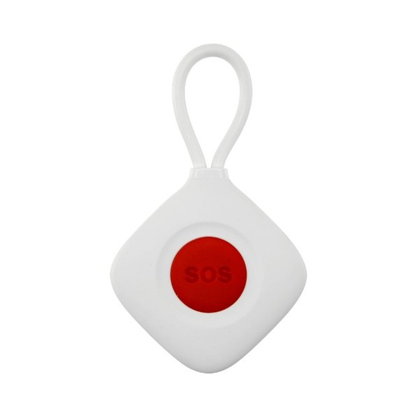 Acquista CHUANGO SOS-100 Pulsante SOS (panico) - Wireless - Leggero e con ciondolo - Attiva la centrale d’allarme - Centrale arm