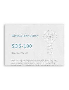 Acheter CHUANGO SOS-100 Bouton SOS (panique) - Sans fil - Léger et avec pendentif - Active le panneau d’alarme - Panneau armé ou 2