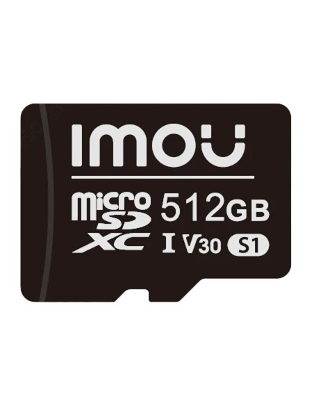 Comprar IMOU ST2-512-S1-IMOU Tarjeta microSD Imou - Capacidad 512 GB - Clase 10 | Velocidad R/W: 100/85 MB/s - Ciclos E/P: hasta