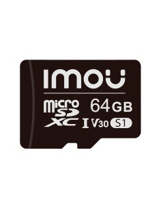 Imou St2-64-S1-imou MicroSD Card Imou - Capacidade 64 GB - Classe 10 | Velocidade R / W: 95/38 MB / S - E / P Ciclos: Até 500 - 