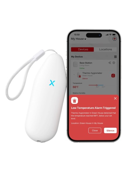 Kaufen X-SENSE STH51 kabelloses Thermometer- und Feuchtigkeitssensor – Verbindung zur Basisstation SBS50 – Temperaturgenauigkeit