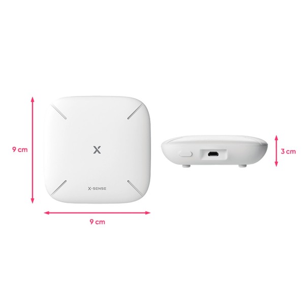 X-Sense Sth54 X-Sense - Kit 3 + 1 TPH com gateway - 3 sensores de temperatura e umidade - uma base sbs50