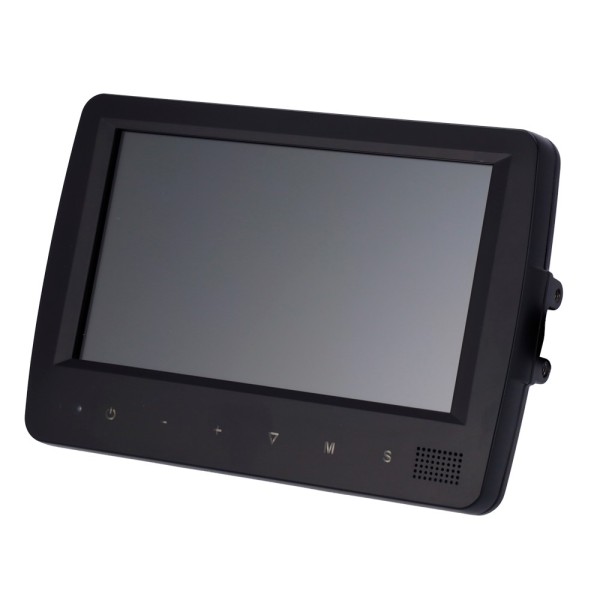 Comprar OEM STK-HD140 Monitor táctil resistente al agua IP 66 - Soporta 4 cámaras con conector M12 - 5 entradas de alarma cablea