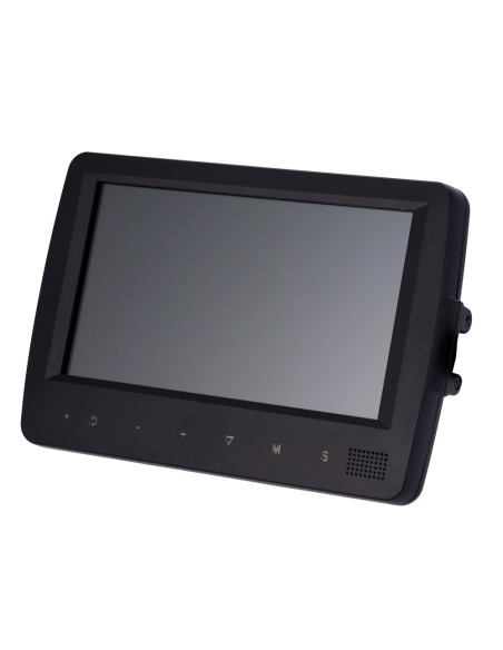 Comprar OEM STK-HD140 Monitor táctil resistente al agua IP 66 - Soporta 4 cámaras con conector M12 - 5 entradas de alarma cablea