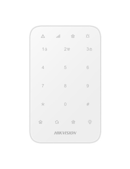 Acquista HIKAXPRO DS-PK1-E-WE HIKAXPRO. Tastiera LED touch via radio bidirezionale compatibile con HUB AX PRO. Grado 2