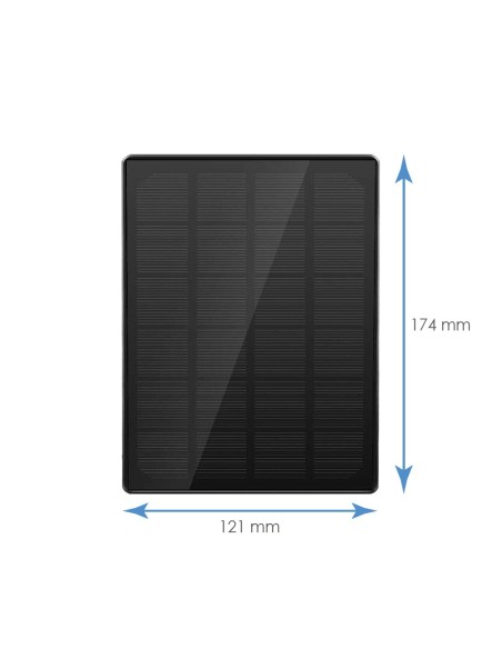 Comprar OEM SUN-5V-3W Panel solar de 3W - Para cámaras IP a batería - Monocristalino de alta eficiencia - Salida Micro USB DC5V 